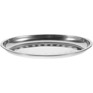 Unbranded 1pc Oval Stainless Steel Fish Smoking Plate Serving Tray for Snacks and Desserts Unbranded 1pc Oval Stainless Steel Fish Smoking Plate Serving Tray for Snacks and Desserts