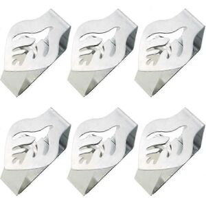 Unbranded Set of 6 stainless steel tablecloth clips for home Unbranded Set of 6 stainless steel tablecloth clips for home