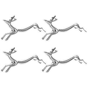 Unbranded Set of 4 cutlery holders for table decoration (silver) Unbranded Set of 4 cutlery holders for table decoration (silver)