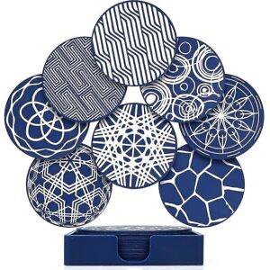 Unbranded Set of 8 Black Round Silicone Rubber Coasters Non-Slip Decorative Coasters No Bo Unbranded Set of 8 Black Round Silicone Rubber Coasters Non-Slip Decorative Coasters No Bo