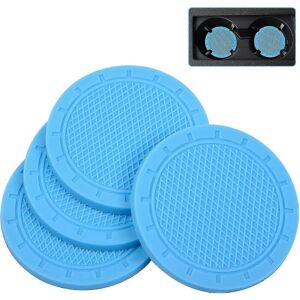Unbranded Wisdompro Car Coasters, 4 Pack PVC Car Cup Holder Coasters (7cm Diameter, Light Unbranded Wisdompro Car Coasters, 4 Pack PVC Car Cup Holder Coasters (7cm Diameter, Light