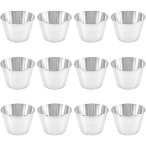 Unbranded Set of 12 commercial grade stainless steel sauce ramekins Unbranded Set of 12 commercial grade stainless steel sauce ramekins