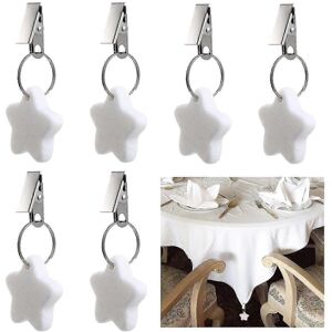 Unbranded 6 Pcs Tablecloth Weights Clips Five-Pointed Star Shape Metal Tablecloth Weights Unbranded 6 Pcs Tablecloth Weights Clips Five-Pointed Star Shape Metal Tablecloth Weights