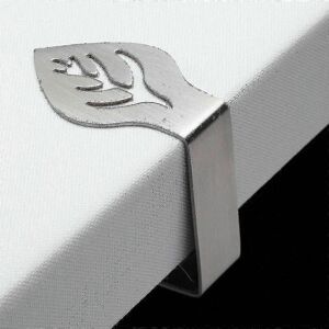 Unbranded (12pcs) Leaf Shape Stainless Steel Tablecloth Clips for Home Unbranded (12pcs) Leaf Shape Stainless Steel Tablecloth Clips for Home