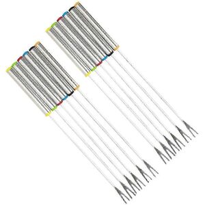 Unbranded Set of 12 24cm Stainless Steel Dessert Forks for Fondue, Fruit and Desserts Unbranded Set of 12 24cm Stainless Steel Dessert Forks for Fondue, Fruit and Desserts