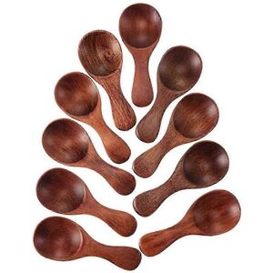 Unbranded (Brown) 10pcs Mini Spoon Food Grade No Burr Non-stick Scoop Seasoning Oil Coffee Unbranded (Brown) 10pcs Mini Spoon Food Grade No Burr Non-stick Scoop Seasoning Oil Coffee