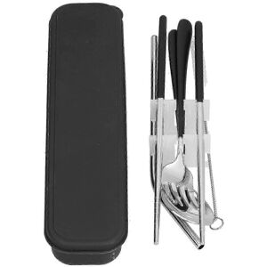 Unbranded 304 Stainless Steel Cutlery Set Portable Paint Chopsticks Spoon Fork Straw Outdo Unbranded 304 Stainless Steel Cutlery Set Portable Paint Chopsticks Spoon Fork Straw Outdo