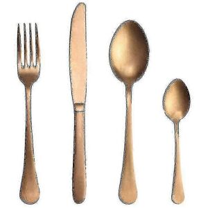 Unbranded (3093 Antique Copper) 4 in 1 Resin Cutlery Set No Rivets No Steel Home Tableware Unbranded (3093 Antique Copper) 4 in 1 Resin Cutlery Set No Rivets No Steel Home Tableware
