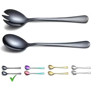 Unbranded Stainless Steel Salad Servers with Colorful Titanium Plating, Salad Servers, Sal Unbranded Stainless Steel Salad Servers with Colorful Titanium Plating, Salad Servers, Sal