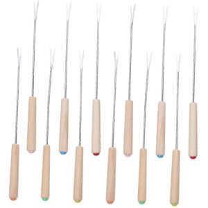 Unbranded 12-Piece Stainless Steel Fondue Forks with Oak Wood Handles 9.43 Inch Unbranded 12-Piece Stainless Steel Fondue Forks with Oak Wood Handles 9.43 Inch
