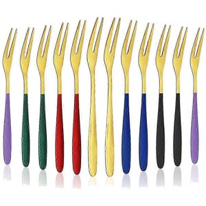 Unbranded 12 Pcs Stainless Steel Dessert Forks Appetizer Forks Mini Fruit Forks for Salad Unbranded 12 Pcs Stainless Steel Dessert Forks Appetizer Forks Mini Fruit Forks for Salad