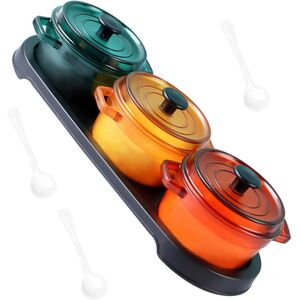 Kikidex (As show, One size) 1 Set Kitchen Jar Glass Sugar Bowl With Lid Glass Terrarium Kikidex (As show, One size) 1 Set Kitchen Jar Glass Sugar Bowl With Lid Glass Terrarium