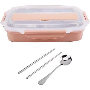 Unbranded Insulated 304 Stainless Steel Lunch Box Pink, with Chopsticks Spoon, Thermal Foo Unbranded Insulated 304 Stainless Steel Lunch Box Pink, with Chopsticks Spoon, Thermal Foo