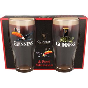 Guinness Official Merchandise Tortoise/Toucan Gilroy 2 Pint Glass Set Transparen Guinness Official Merchandise Tortoise/Toucan Gilroy 2 Pint Glass Set Transparen
