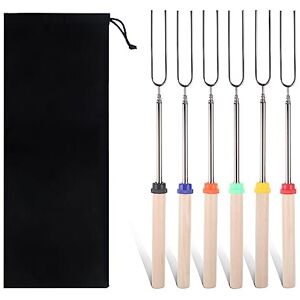 Unbranded 6pcs Safe Toasting Forks Wide Application For Fun With Family And Unbranded 6pcs Safe Toasting Forks Wide Application For Fun With Family And