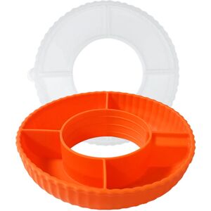 Unbranded (orange) Tray With Four Compartments For Varied Snacking Options Good Dustproof Unbranded (orange) Tray With Four Compartments For Varied Snacking Options Good Dustproof