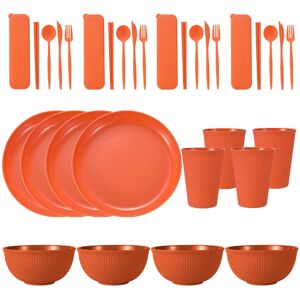 Unbranded Minimalist Dinnerware Set 36 Piece, Sustainable Dinnerware Microwave Safe, Non T Unbranded Minimalist Dinnerware Set 36 Piece, Sustainable Dinnerware Microwave Safe, Non T