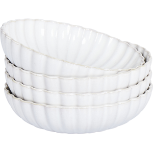 Beliani Nettle, Deep Plate Set of 4 - dinner plates Beliani Nettle, Deep Plate Set of 4 - dinner plates