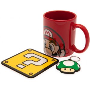 Super Mario Mug and Coaster Set - Red/Yellow/Green - Mug and Coaster Set Super Mario Mug and Coaster Set - Red/Yellow/Green - Mug and Coaster Set