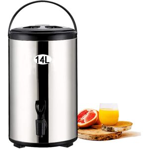 Unbranded Insulated Beverage Dispenser Stainless Steel 14L Large Capacity Hot and Cold Dri Unbranded Insulated Beverage Dispenser Stainless Steel 14L Large Capacity Hot and Cold Dri