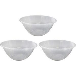 ANGIX 15cm Clear Plastic Kitchen Mixing Bowl, Serving Bowl Lightweig ANGIX 15cm Clear Plastic Kitchen Mixing Bowl, Serving Bowl Lightweig