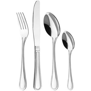 Cutlery Set for 6 People, 24 Pieces - Otto Koning Frankfurt- Stainless Steel Fla Cutlery Set for 6 People, 24 Pieces - Otto Koning Frankfurt- Stainless Steel Fla