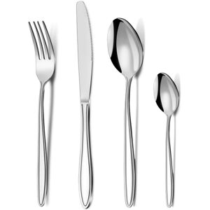Cutlery Set, Pleafind 32-Piece Stainless Steel Flatware Set for 8 People, Spoon Cutlery Set, Pleafind 32-Piece Stainless Steel Flatware Set for 8 People, Spoon