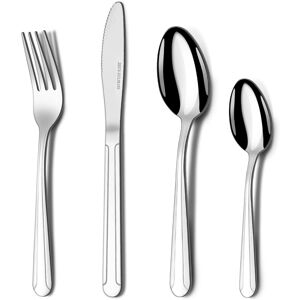 Hunnycook Cutlery Set, 32-Piece Stainless Steel Cutlery Set for 8 People, Flatwa Hunnycook Cutlery Set, 32-Piece Stainless Steel Cutlery Set for 8 People, Flatwa