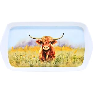Coco & Gray Tea Tray 26cm Highland Cow Melamine Serving Drinks Coffee Snacks Serving Tray Coco & Gray Tea Tray 26cm Highland Cow Melamine Serving Drinks Coffee Snacks Serving Tray