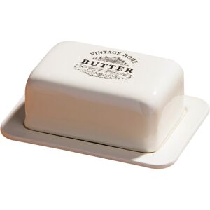 Premier Housewares Butter Dish With Lid Cream Ceramic Flutter Butter Engraved Bu Premier Housewares Butter Dish With Lid Cream Ceramic Flutter Butter Engraved Bu