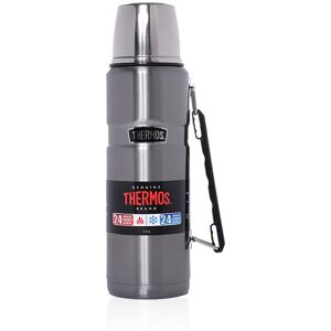 Thermos - Stainless King Gun Metal Travel Flask (1.2L) Premium Leak Proof Insula Thermos - Stainless King Gun Metal Travel Flask (1.2L) Premium Leak Proof Insula