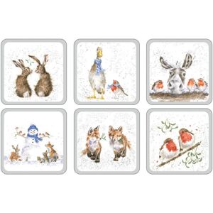 Wrendale Designs - 'Square' Christmas Coasters Wrendale Designs - 'Square' Christmas Coasters