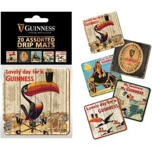 Guinness Heritage Advertising Drip Mat Coasters Guinness Heritage Advertising Drip Mat Coasters