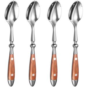 Unbranded Grapefruit Spoons, 4PCS Serrated Grapefruit Spoon, Stainless Steel 18/8 Fruit Sp Unbranded Grapefruit Spoons, 4PCS Serrated Grapefruit Spoon, Stainless Steel 18/8 Fruit Sp
