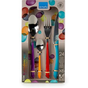 Amefa ECLAT Kaleidoscope Colourful 24pc Cutlery Set Amefa ECLAT Kaleidoscope Colourful 24pc Cutlery Set