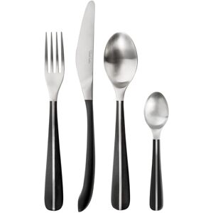 Robert Welch Contour Noir, 24 Piece Cutlery Set for 6 People. Black Handle. Made Robert Welch Contour Noir, 24 Piece Cutlery Set for 6 People. Black Handle. Made