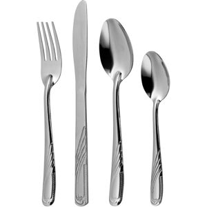 Premier Housewares Dorothy Cutlery Set, Stainless Steel - 16 Pieces Premier Housewares Dorothy Cutlery Set, Stainless Steel - 16 Pieces
