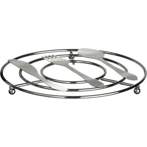 Premier Housewares Cutlery Design Trivet Chrome For Home Table Premier Housewares Cutlery Design Trivet Chrome For Home Table