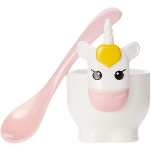 Joie Unicorn Hard Boiled Egg Cup Holder with Spoon, 2-Piece Set, One Size, White Joie Unicorn Hard Boiled Egg Cup Holder with Spoon, 2-Piece Set, One Size, White