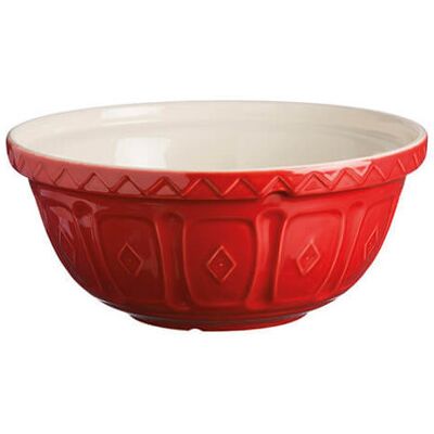 Mason Cash colour Mix Red S18 Chip Resistant Earthenware 26cm Mixing Bowl Mason Cash colour Mix Red S18 Chip Resistant Earthenware 26cm Mixing Bowl