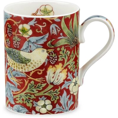 Royal Worcester Morris & Co Strawberry Thief Mug Crimson, Slate - Mug Royal Worcester Morris & Co Strawberry Thief Mug Crimson, Slate - Mug
