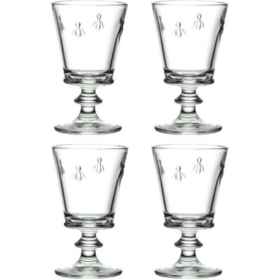 La Rochere Set of 4 Bee Wine Glasses, 24cl La Rochere Set of 4 Bee Wine Glasses, 24cl