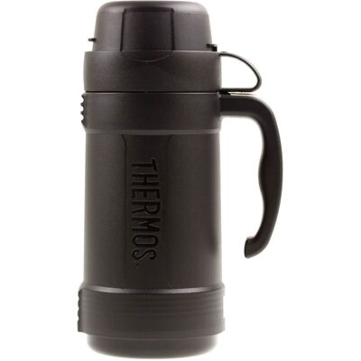 Thermos Eclipse 500ml Black Vacuum Flask Glass Insulated Thermos Eclipse 500ml Black Vacuum Flask Glass Insulated
