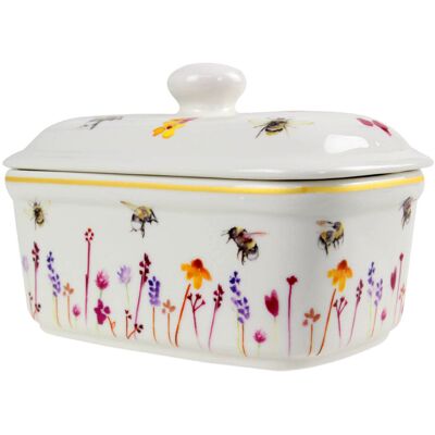 The Leonardo Collection - Busy Bees Ceramic - Butter dish The Leonardo Collection - Busy Bees Ceramic - Butter dish