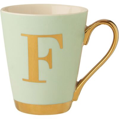 Premier Housewares Premier Housewares F Monogram Mug - Kitchen Stylish Mug Premier Housewares Premier Housewares F Monogram Mug - Kitchen Stylish Mug