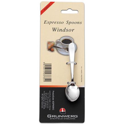 Grunwerg Windsor Espresso Spoon - Set of 4 - Mirror Grunwerg Windsor Espresso Spoon - Set of 4 - Mirror
