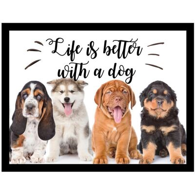 (Dogs) GEEZY Large Wooden Bean Bag Cushioned Lap Tray - 44 x 34cm (Dogs) GEEZY Large Wooden Bean Bag Cushioned Lap Tray - 44 x 34cm