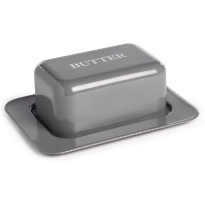 Maison & White Butter Dish with Lid in Grey M&W Maison & White Butter Dish with Lid in Grey M&W