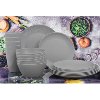 GEEZY 24 Pcs Picnic Dinner Set Serve 6 People Outdoor Party Beach Camping Travel GEEZY 24 Pcs Picnic Dinner Set Serve 6 People Outdoor Party Beach Camping Travel