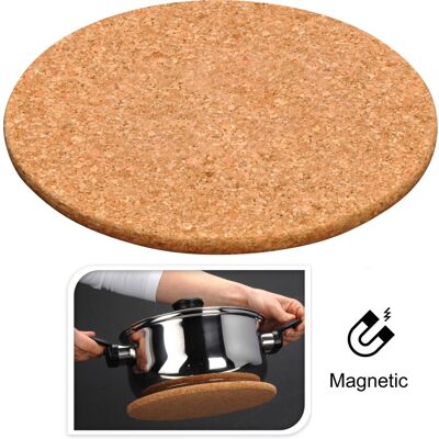 Carousel Magnetic Cork Trivet 21cm Round Magnetic Cork Trivet Heat Resistant Non Slip C Carousel Magnetic Cork Trivet 21cm Round Magnetic Cork Trivet Heat Resistant Non Slip C